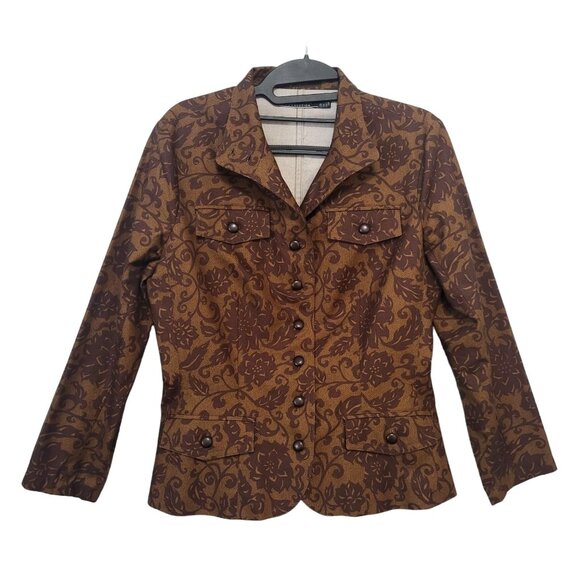 Peruvian Connection Floral Paisley Blazer Jacket - Picture 2 of 12